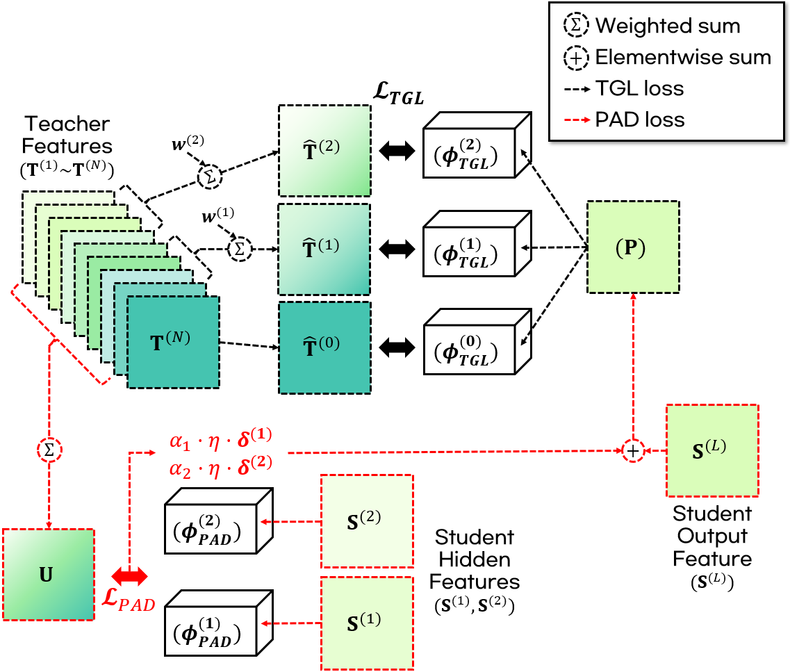 图1: 跨架构知识蒸馏框架示意图