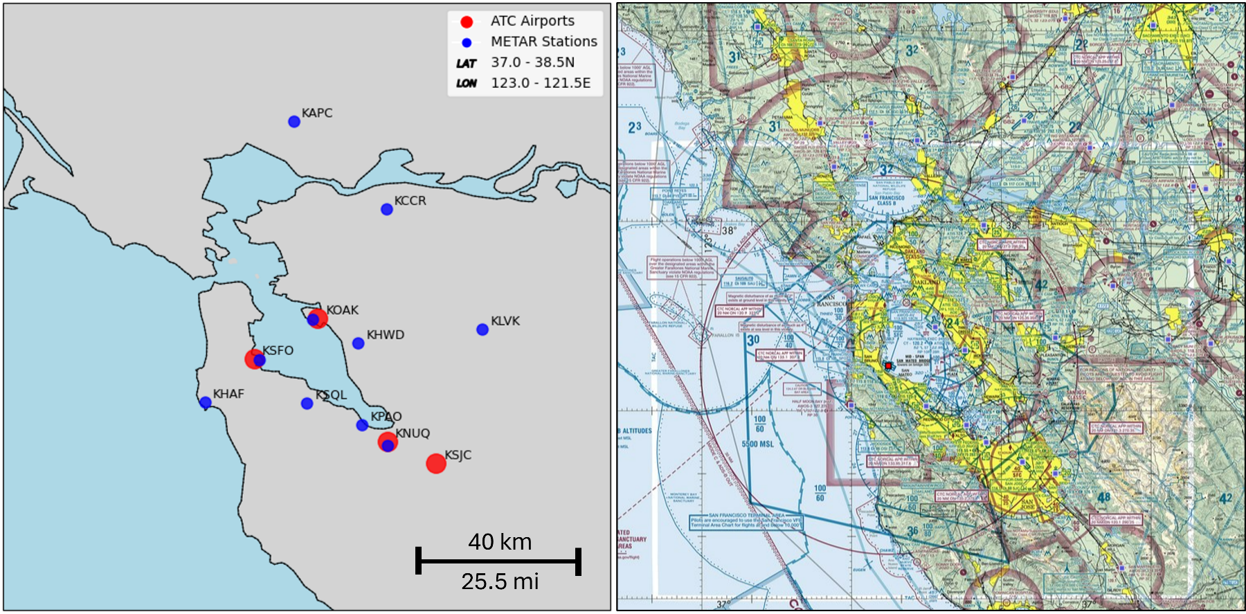 原论文 Figure 1：Geographic scope of the data collection over the San Francisco Bay Area.