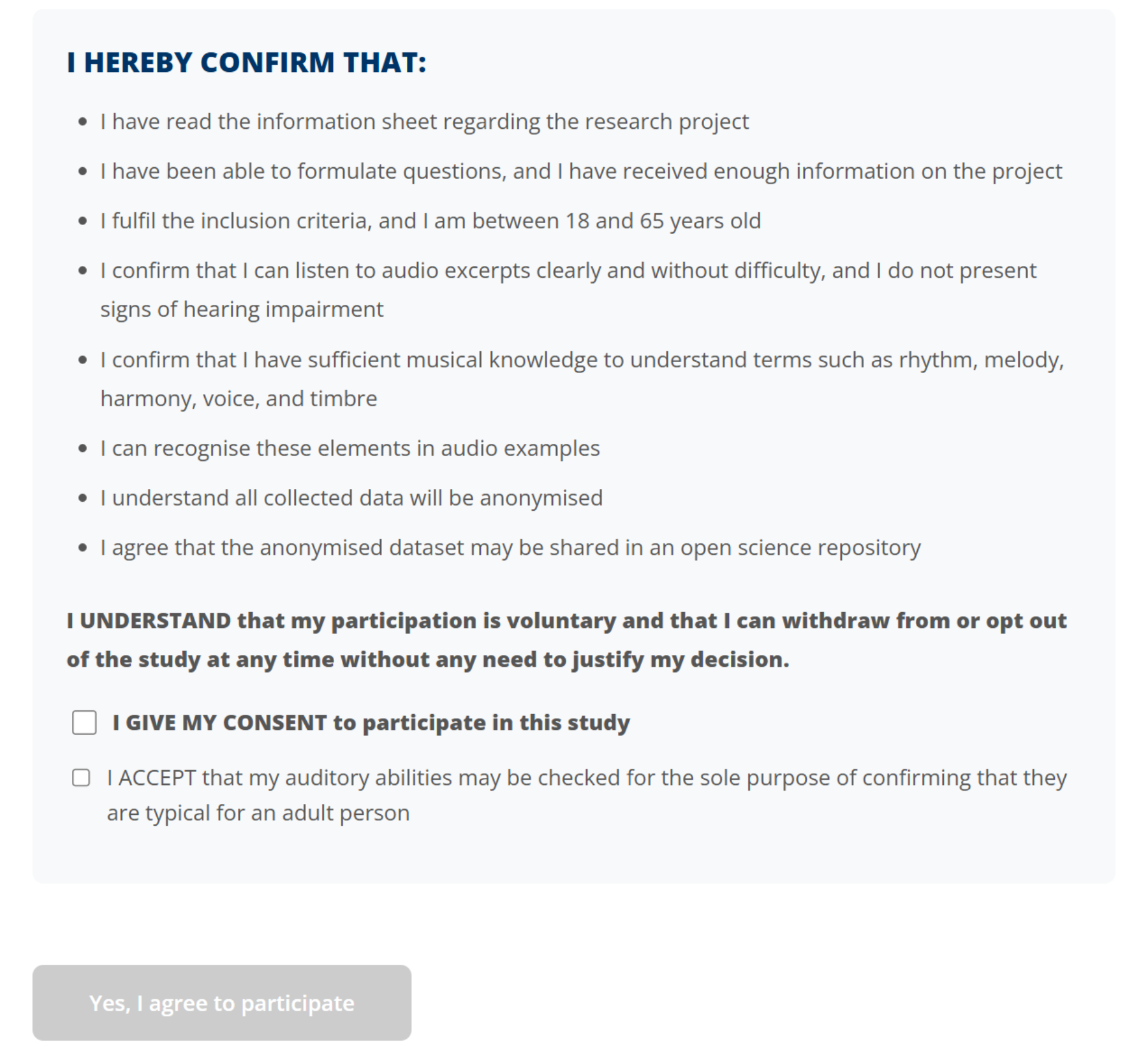 原论文 Figure 5：Informed consent form for participants to accept before joining the experiment, which clearly…