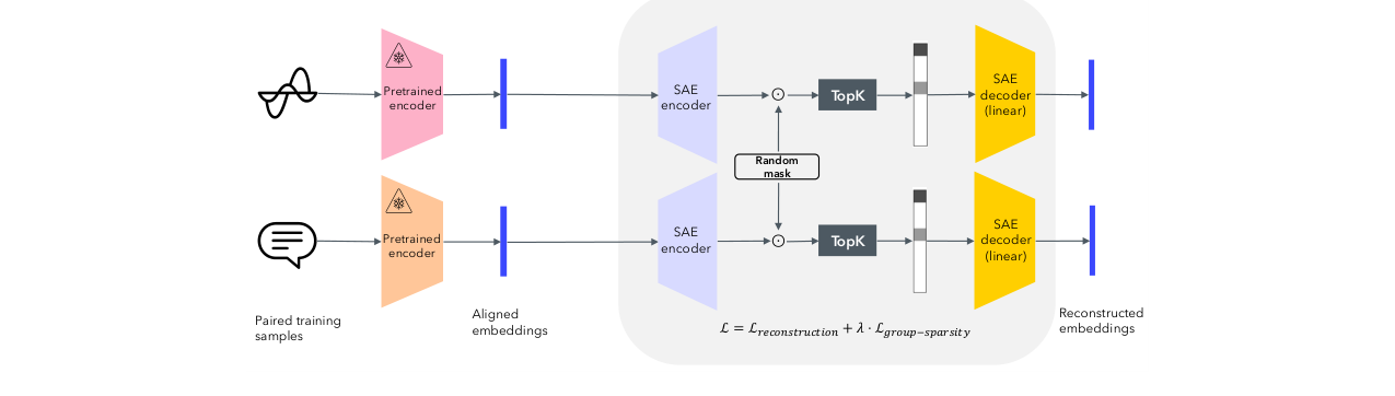 图5：使用标准SAE（左）和MGSAE（右）字典解释CelebA数据集上“金发”分类器概念的对比图